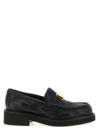 Black Lamb Leather Slip-On Loafers
