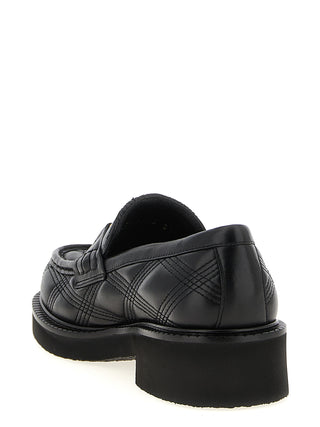 Black Lamb Leather Slip-On Loafers