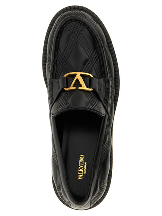 Black Lamb Leather Slip-On Loafers