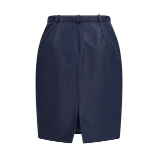 Blue Silk Skirt