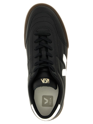 Bicolor Genuine Leather Low Top Sneakers