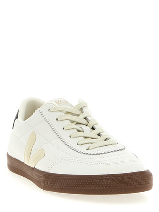 Bicolor Genuine Leather Sneakers