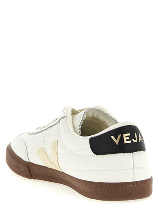 Bicolor Genuine Leather Sneakers