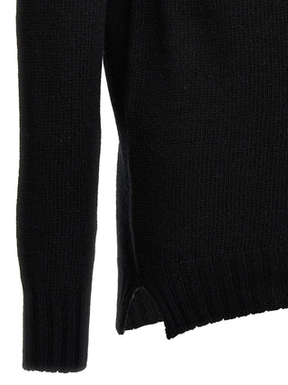 Black Virgin Wool Cardigan
