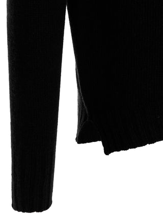 Black Virgin Wool Cardigan