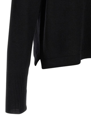 Black Virgin Wool Cardigan