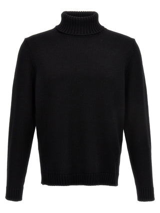 Black Virgin Wool Cardigan