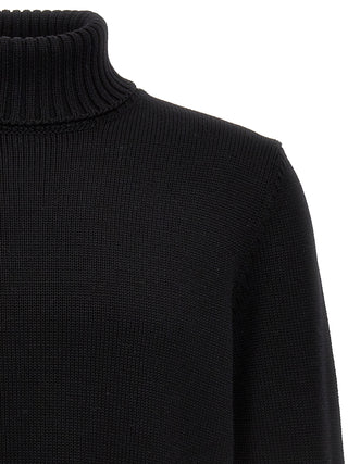 Black Virgin Wool Cardigan