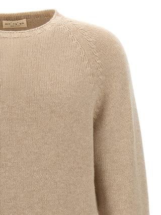 Beige Virgin Wool Cardigan