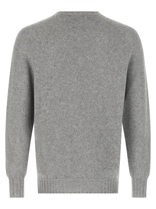 Gray Virgin Wool Cardigan