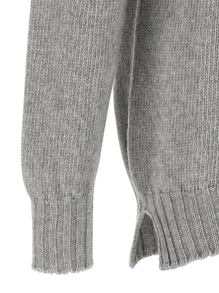 Gray Virgin Wool Cardigan