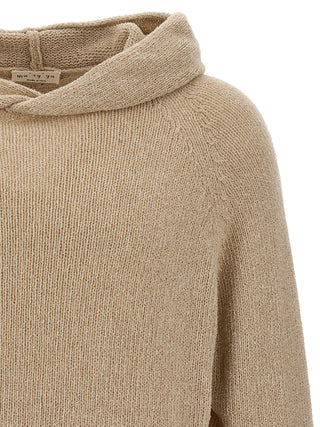 Beige Virgin Wool Cardigan