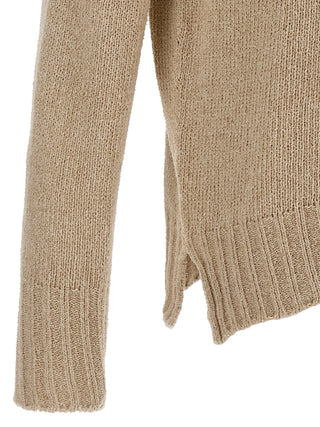 Beige Virgin Wool Cardigan