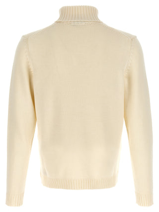 White Virgin Wool Cardigan