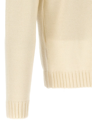 White Virgin Wool Cardigan