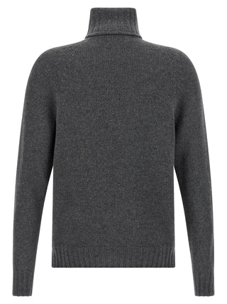 Gray Virgin Wool Cardigan