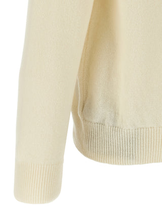 White Virgin Wool Cardigan