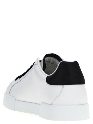 Bicolor Calfskin Low Top Sneakers