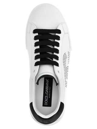 Bicolor Calfskin Low Top Sneakers