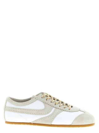 Gray Calfskin Sneakers