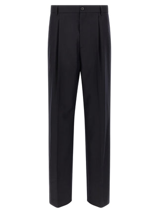Blue Wool Dress Pants
