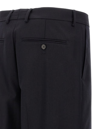 Blue Wool Dress Pants
