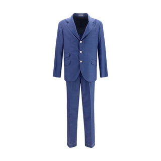 Traje de dos piezas de lana azul Oves Aries