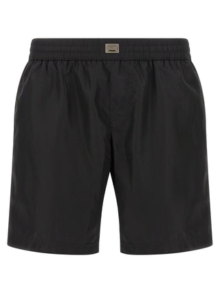 Black Polyamide Swim Shorts