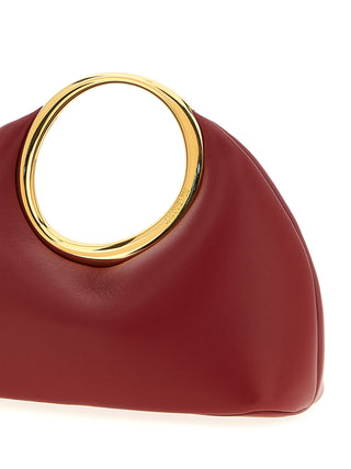 Bolso de mano multicolor de piel de cordero