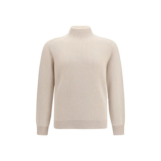 Beige Cashmere Turtleneck