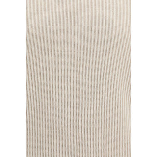 Beige Cashmere Turtleneck