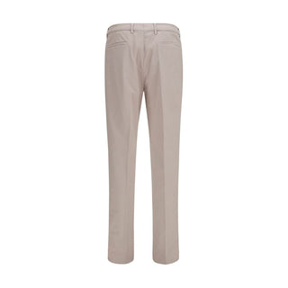 Beige Cotton Chino Pants