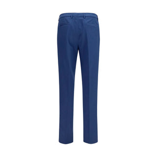 Blue Cotton Chino Pants
