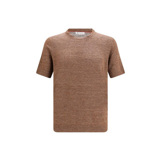 Brown Linen T-Shirt