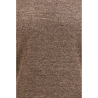 Brown Linen T-Shirt
