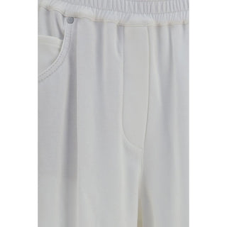 White Cotton Bermuda Shorts