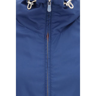 Blue Polyester Shell Jacket