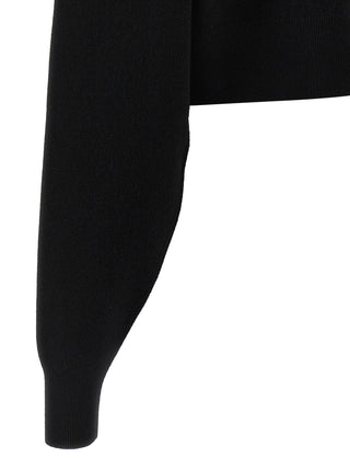 Black Virgin Wool Cardigan