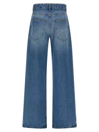 Blue Cotton Jeans Denim