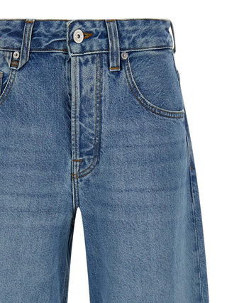 Blue Cotton Jeans Denim