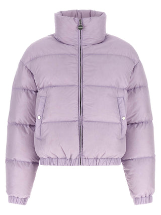 Purple Nylon Full-Length Jacket