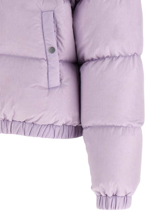 Purple Nylon Full-Length Jacket