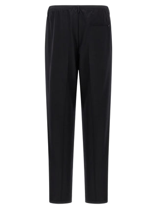 Pantalones casuales de lana negra