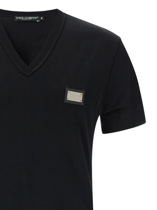 Black Cotton T-Shirt