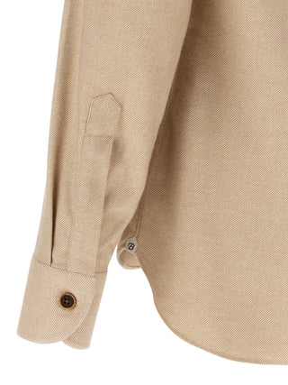 Blusa beige de algodón