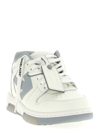 Zapatillas bajas de cuero gris