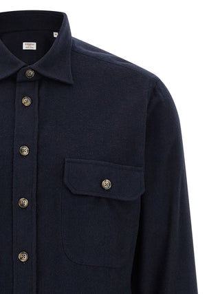 Blusa de algodón azul