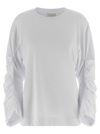 White Cotton Long Sleeve T-Shirt