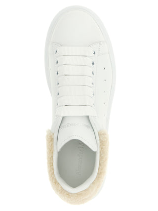Zapatillas gruesas de becerro beige