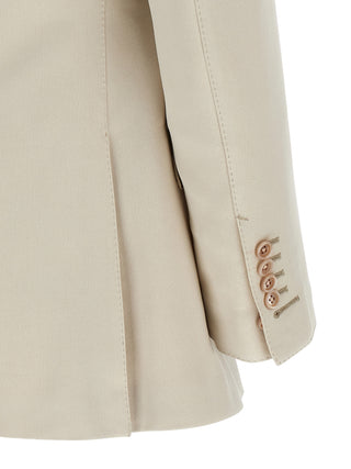 Blazer beige de algodón